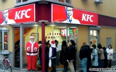 Kỳ lạ người Nhật ăn Giáng Sinh với gà rán KFC
