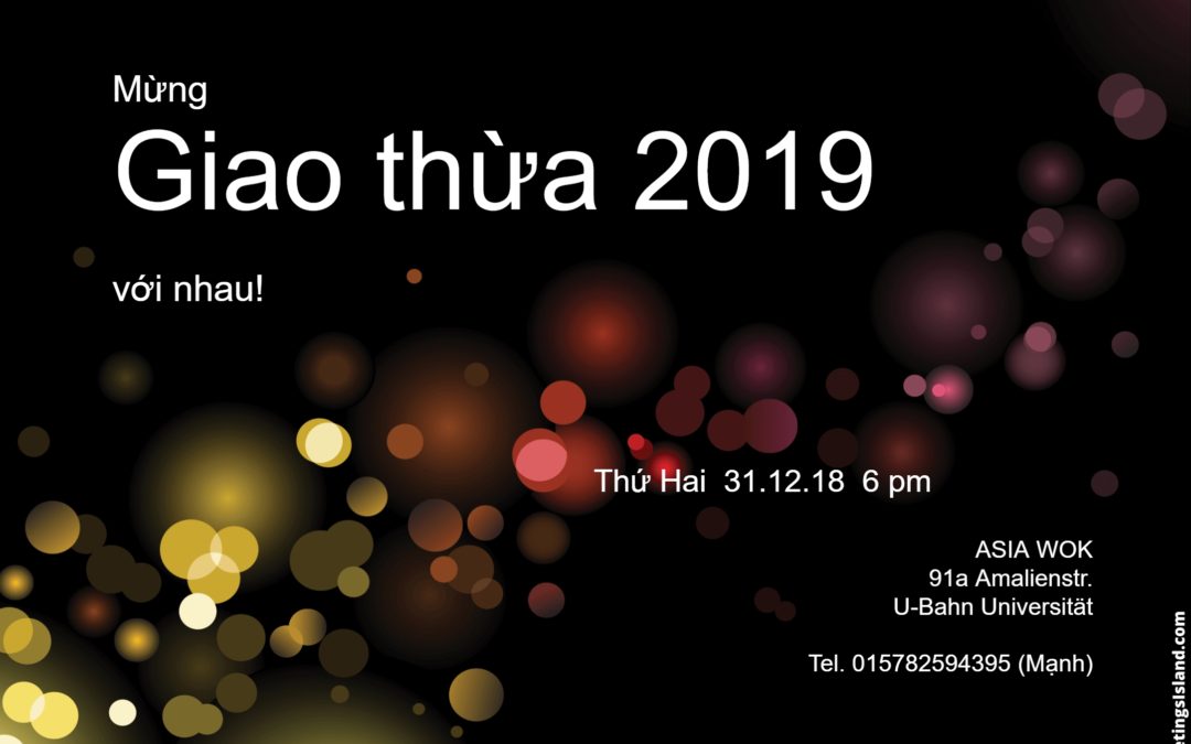 Tiệc đón mừng năm mới 2019