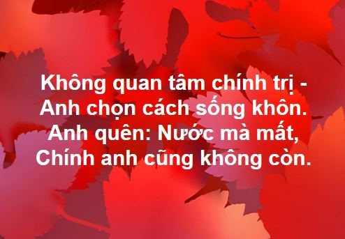 Không quan tâm chính trị