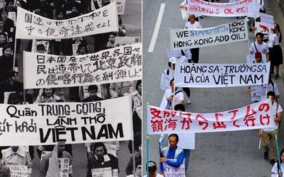 Ảnh xưa: Sinh viên VNCH biểu tình chống Trung cộng năm 1974