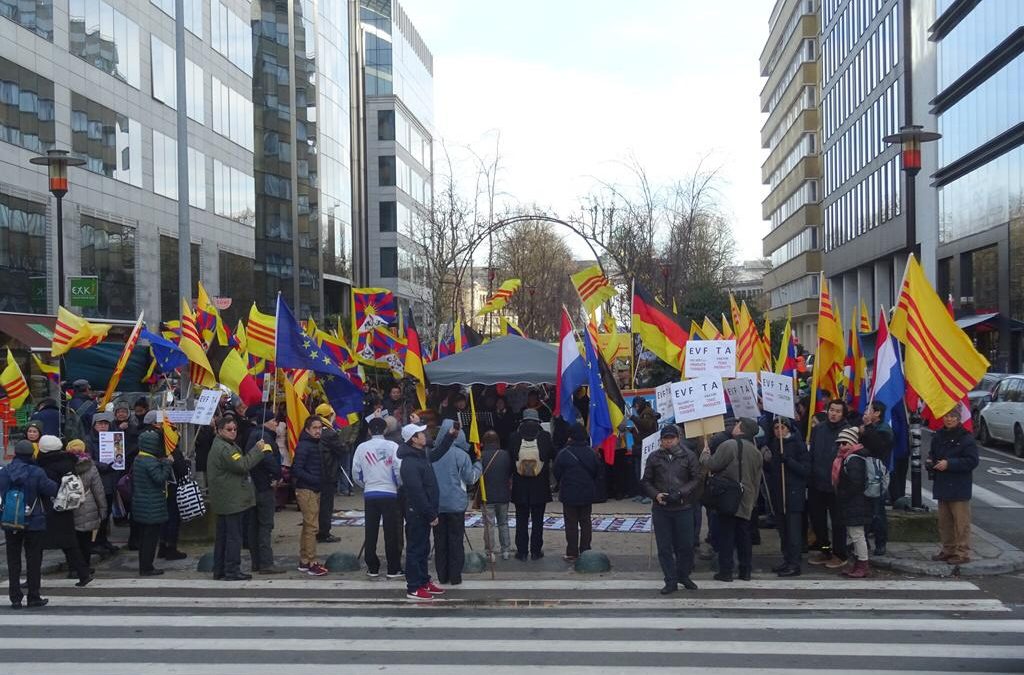 Bruxelles Bỉ Quốc: Biểu tình Ngày Quốc Tế Nhân Quyền 2019