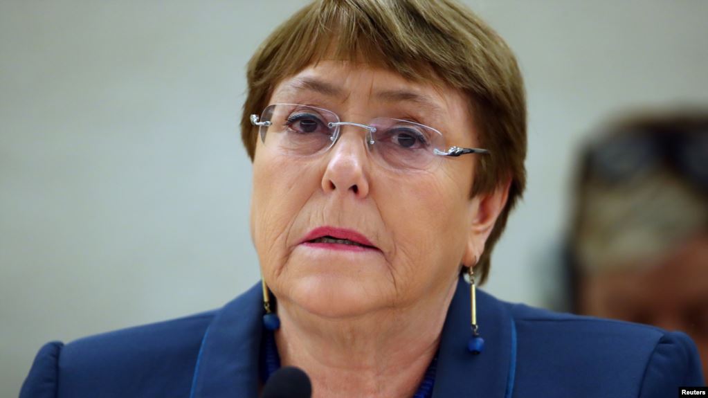 Bà Michelle Bachelet, lãnh đạo Văn phòng Cao ủy Nhân quyền Liên Hợp Quốc (OHCHR).