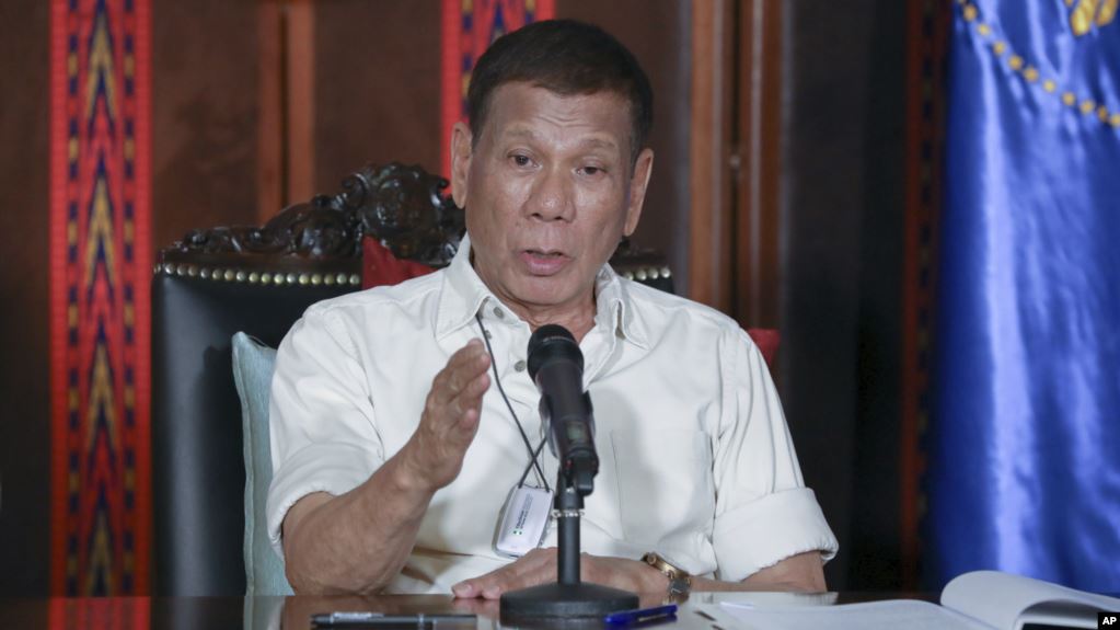 Tổng thống Philippines Rodrigo Duterte.