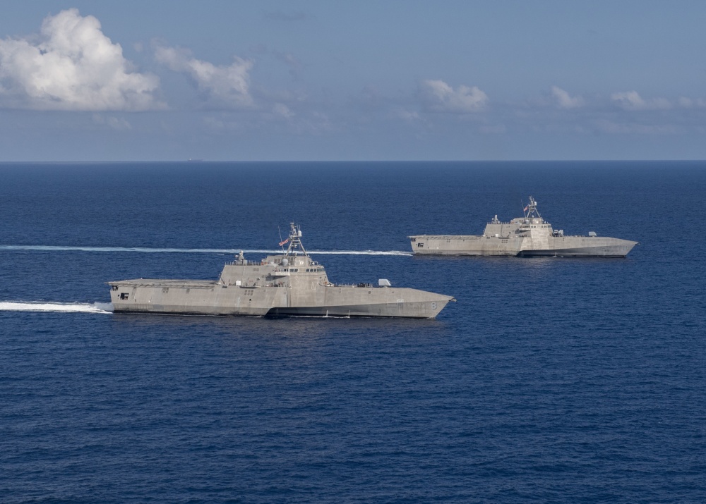 USS Montgomery, USS Gabrielle Giffords Operate in the South China Sea