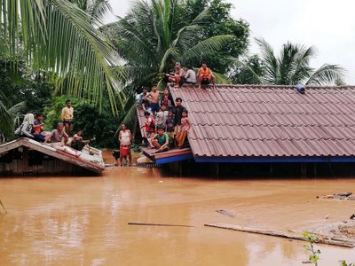 Hình minh hoạ. Dân làng phải sơ tán vì đập thuỷ điện ở tỉnh Attapeu, Lào bị sập hôm 24/7/2018