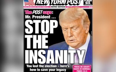 Tờ New York Post kêu gọi Trump hãy “ngưng sự điên rồ” và chấp nhận thất cử