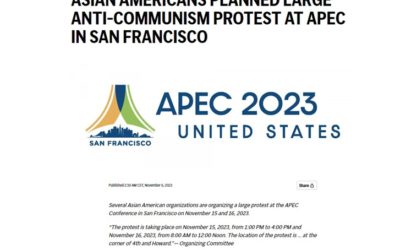 NGƯỜI MỸ GỐC Á VỚI KẾ HOẠCH BIỂU TÌNH CHỐNG CỘNG QUY MÔ TẠI APEC Ở SAN FRANCISCO