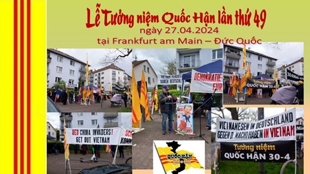 Tường trình cuộc Biểu tình Tưởng niệm ngày Quốc Hận lần thứ 49 tại Frankfurt