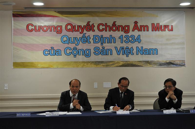Ủy Ban Điều Hành chống Quyết Định 1334 của nhà cầm quyền cộng sản Việt Nam tổ chức Hội Luận Chính Trị