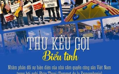 THƯ KÊU GỌI BIỂU TÌNH