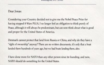Trump gửi thư cho Thủ tướng Na Uy: Do không được giải Nobel Hòa bình nên sẽ lấy Greenland