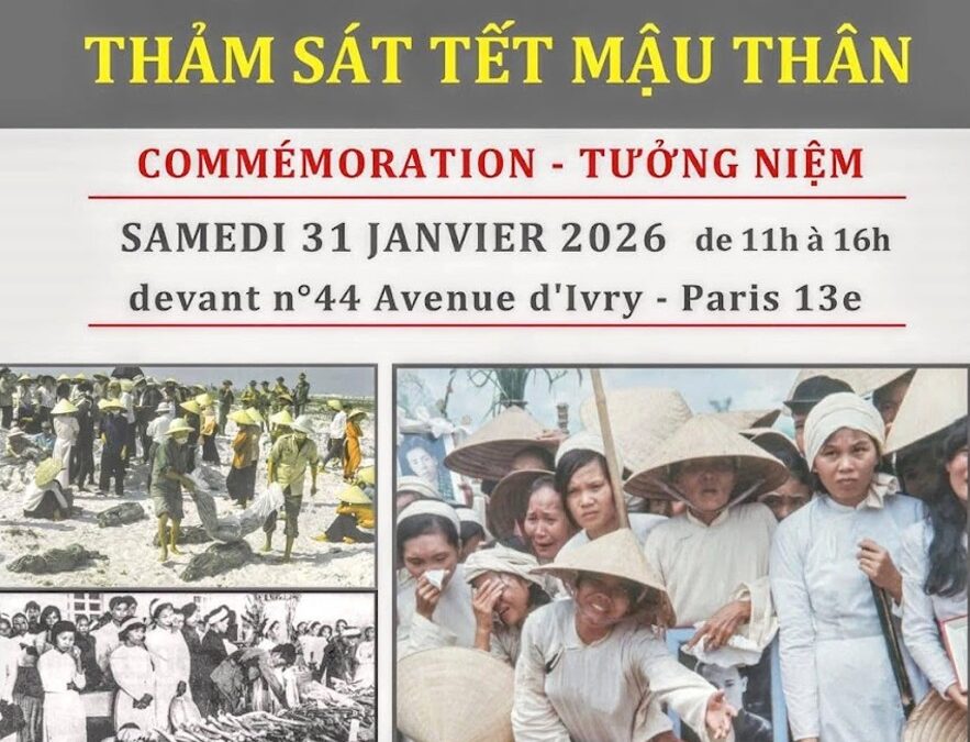 Paris tưởng niệm Thảm sát Tết Mậu Thân 1968: Đừng quên, để tội ác không thể lập lại